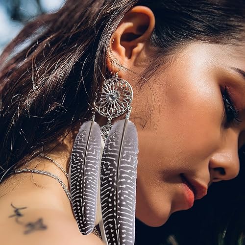 Miniatura 6 de Plumas naturales de pavo manchadas para manualidades, plumas de faisán, decoración de boda, hogar, fiesta, 36 unidades