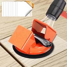 REXBETI Floor Gap Fixer Tool, Plank Gap Repair Kit, Heavy Duty Suction Cup Laminate Flooring Tool, Double 45 Widened Striking Face, 10pcs Sticky Pads for Fixer Laminate/Vinyl Flooring/Hardwood