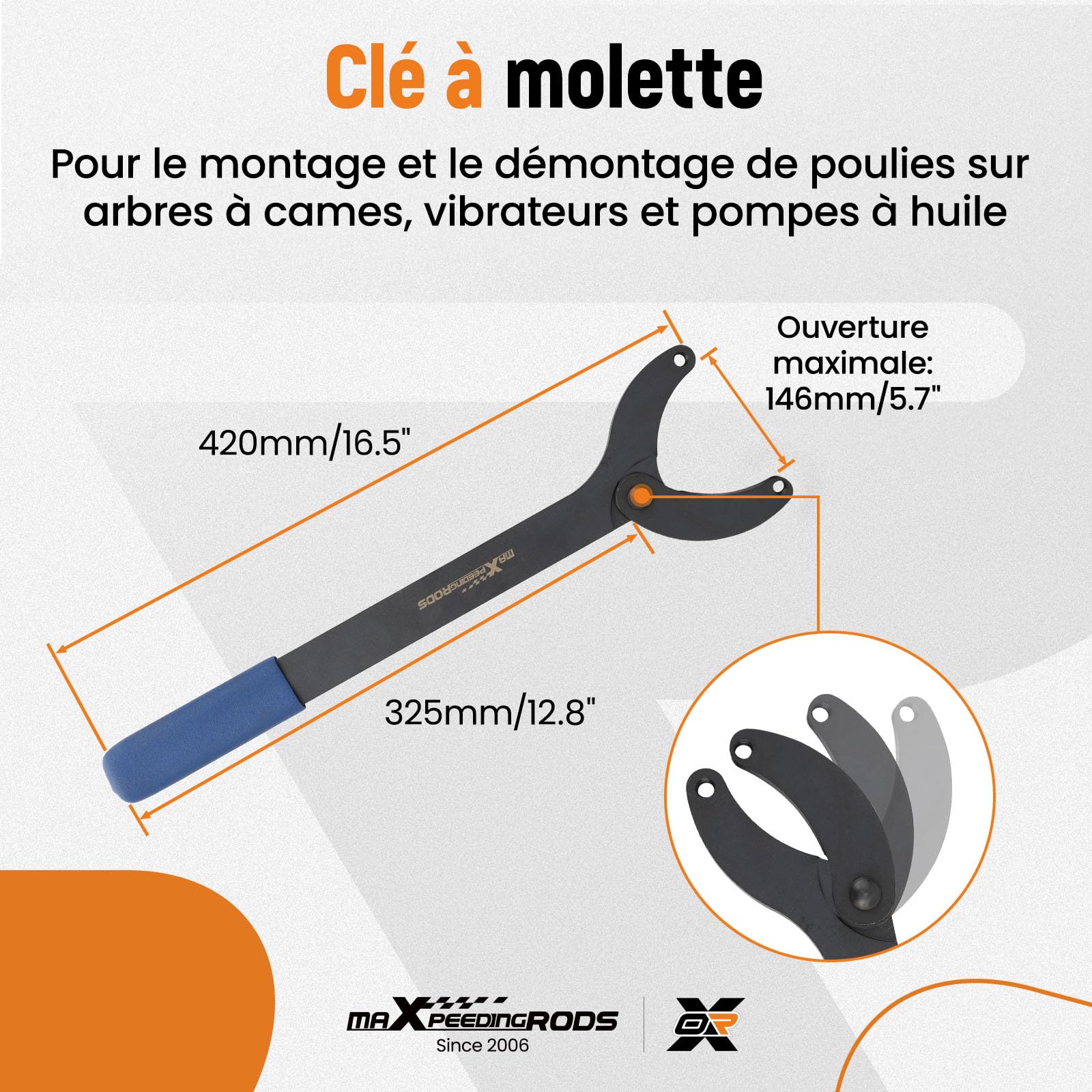 maXpeedingrods Support de poulie pour vilebrequin VW Polo EA211 T101722