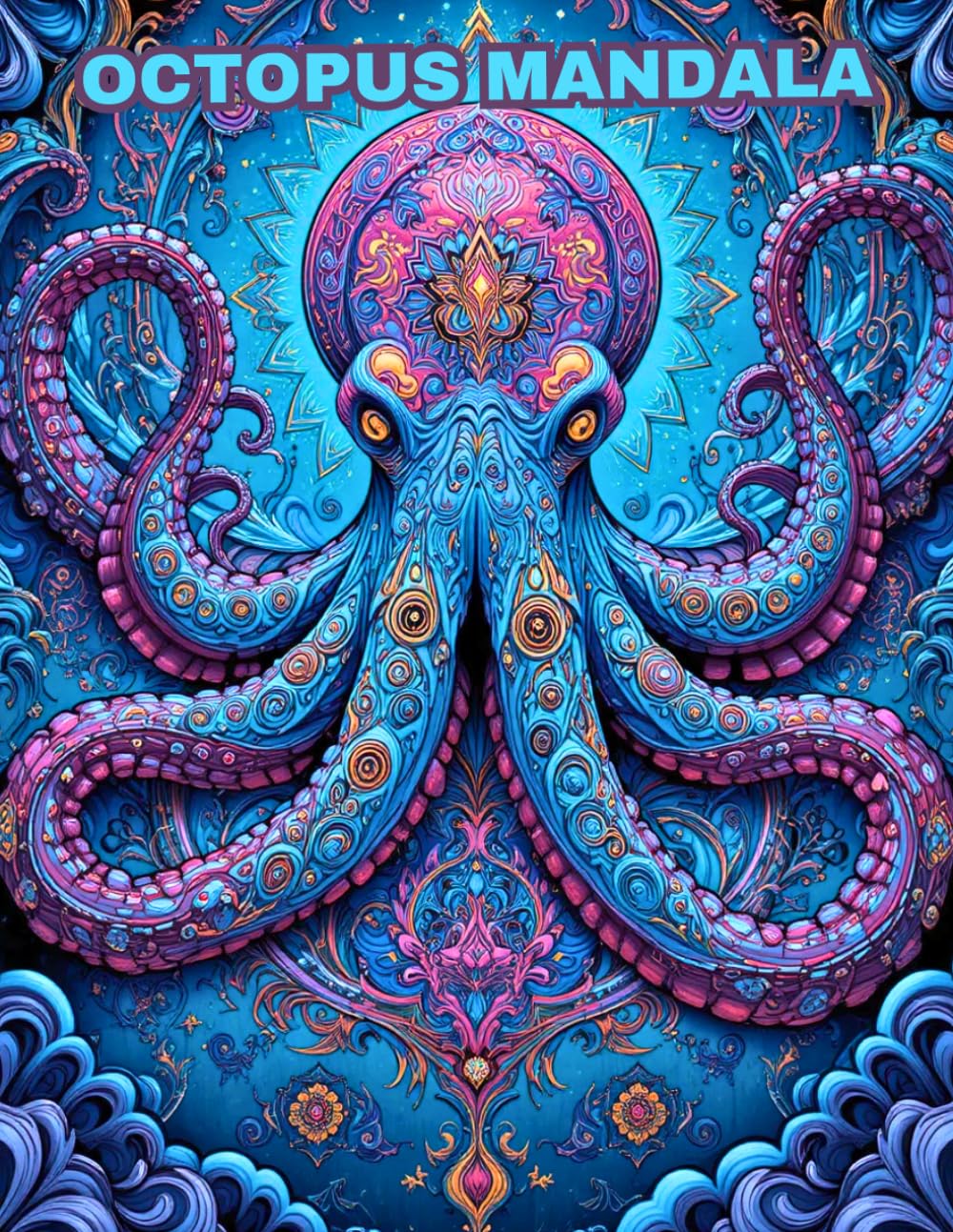 Octopus Mandala Coloring Book: Stress Relief Ocean Animal Designs for Adults with 50 Intricate Patterns for Relaxation