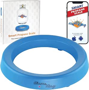 Flame King Smart Wireless Propane Tank Scale - Bluetooth Gas Gauge for 20/30/40 lb Tanks