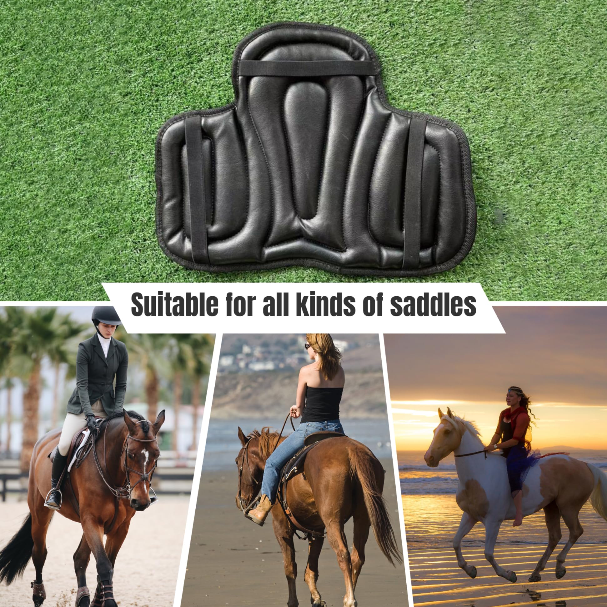 Tampon De Selle étroit Pour Cheval – Motif Carreaux – Coussin D'oreiller Gallop Shop