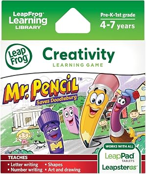 LeapFrog Mr. Pencil Saves Doodleburg Learning Game works with LeapPad Tablets and LeapsterGS