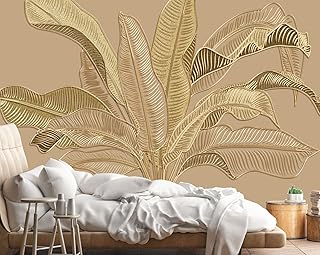 Sponsored Ad - Reyhui Banana Leaf Murals for Walls, Large Leaf Wallpaper Wall Murals for Living Room Bedroom Dining Room(N...