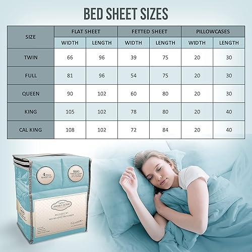 Miniatura 7 de Juego de sábanas tamaño individual  Sábanas de hotel de lujo  Sábana refrescante suave con correas elásticas en las esquinas  Sábana de microfibra