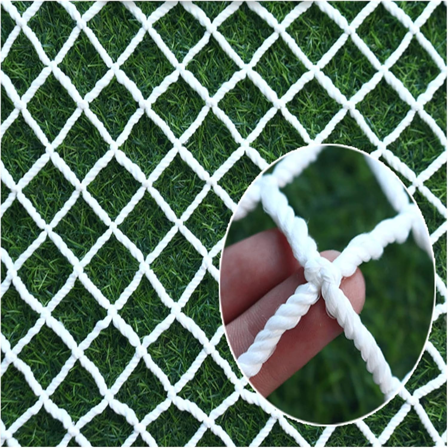 Child Safety Balcony Net 2x7m, Indoor/Outdoor Rope Mesh with 10cm Grid, Perfect for Stair Safety, Wall Decoration & Kids Protection - Durable & Stylish