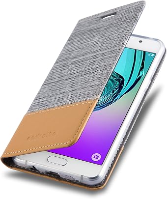 Cadorabo Coque pour Samsung Galaxy 2016 Gris Clair Marron Housse Protection avec Fermoire Magn tique Stand Horizontal Fente Carte Portefeuille Etui Poche Folio Case Cover Cadorabo Coque pour Samsung Galaxy 2016 Gris Clair Marron Housse Protection avec Fermoire Magn tique Stand Horizontal Fente Carte Portefeuille Etui Poche Folio Case Cover
