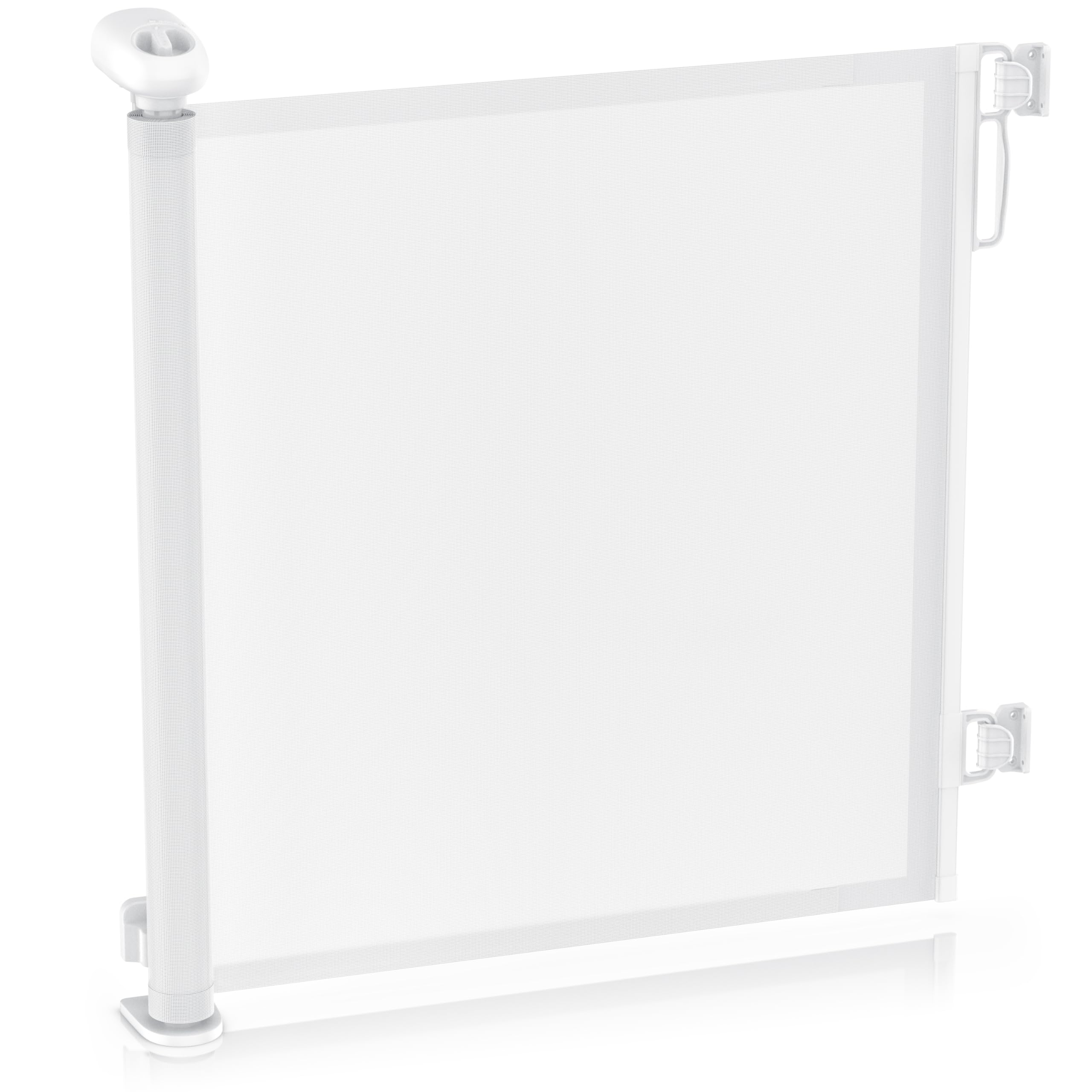 CSL - Schutzgitter Treppe Baby – Baby Schutzgitter für Treppen und Türen – bis zu 180 cm – Kindersicheres Absperrgitter – Treppenschutzgitter ausziehbar - Sicherheitsgitter Safety Gate