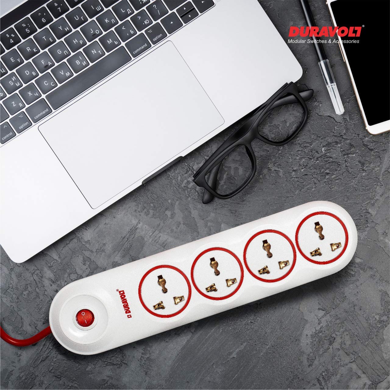6 Amp Extension Board with 4mtr Cable Master Switch for TV/Laptop/Fridge and All Heavy Home Office Appliances with Surge Protectors — Amazon image 4
