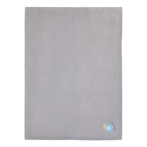 Miniatura 3 de Disney Monsters, Inc. - Manta para bebé con apliques súper suaves y pequeños monstruos grises, turquesa y verde, Sully y Mike