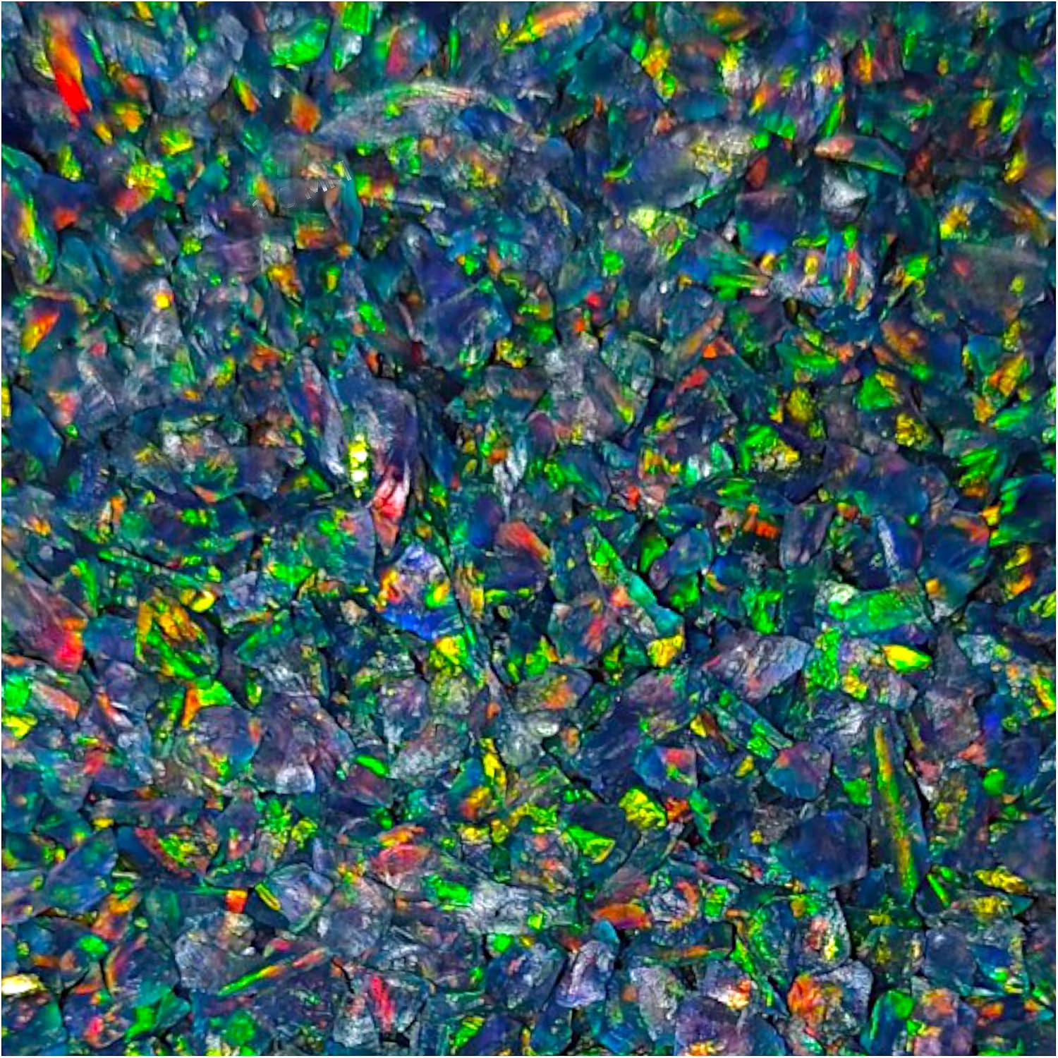 Crushed Black Opal Gemstone 1-3 MM Powder Opal Premium Inlay Material For Woodwork, Ring Inlay Multi Fire Ethiopian Multi Fire Gems