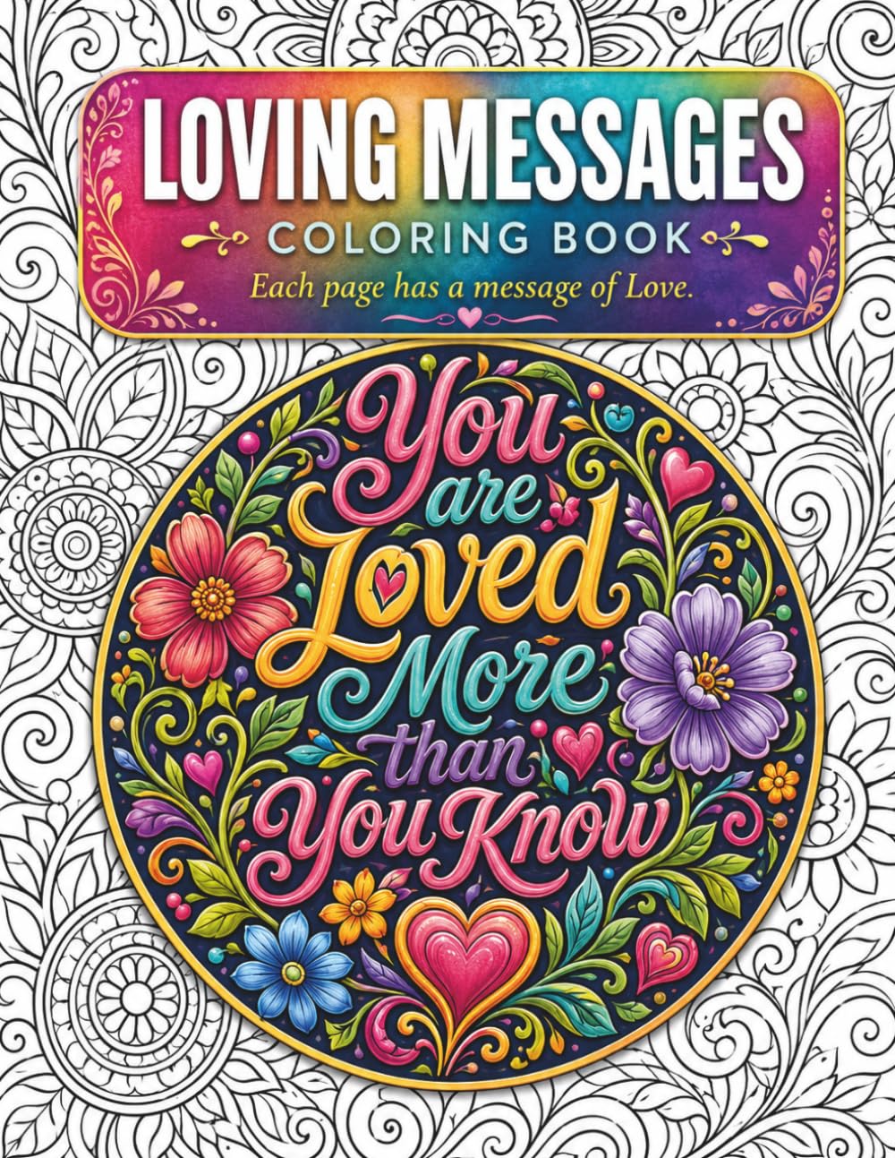 Loving Messages Coloring Book: An Inspirational message on every page to uplift and inspire someone you love!
