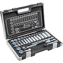 Högert HT1R465 – Set di attrezzi, 3, 8″, colore: Nero, Blu