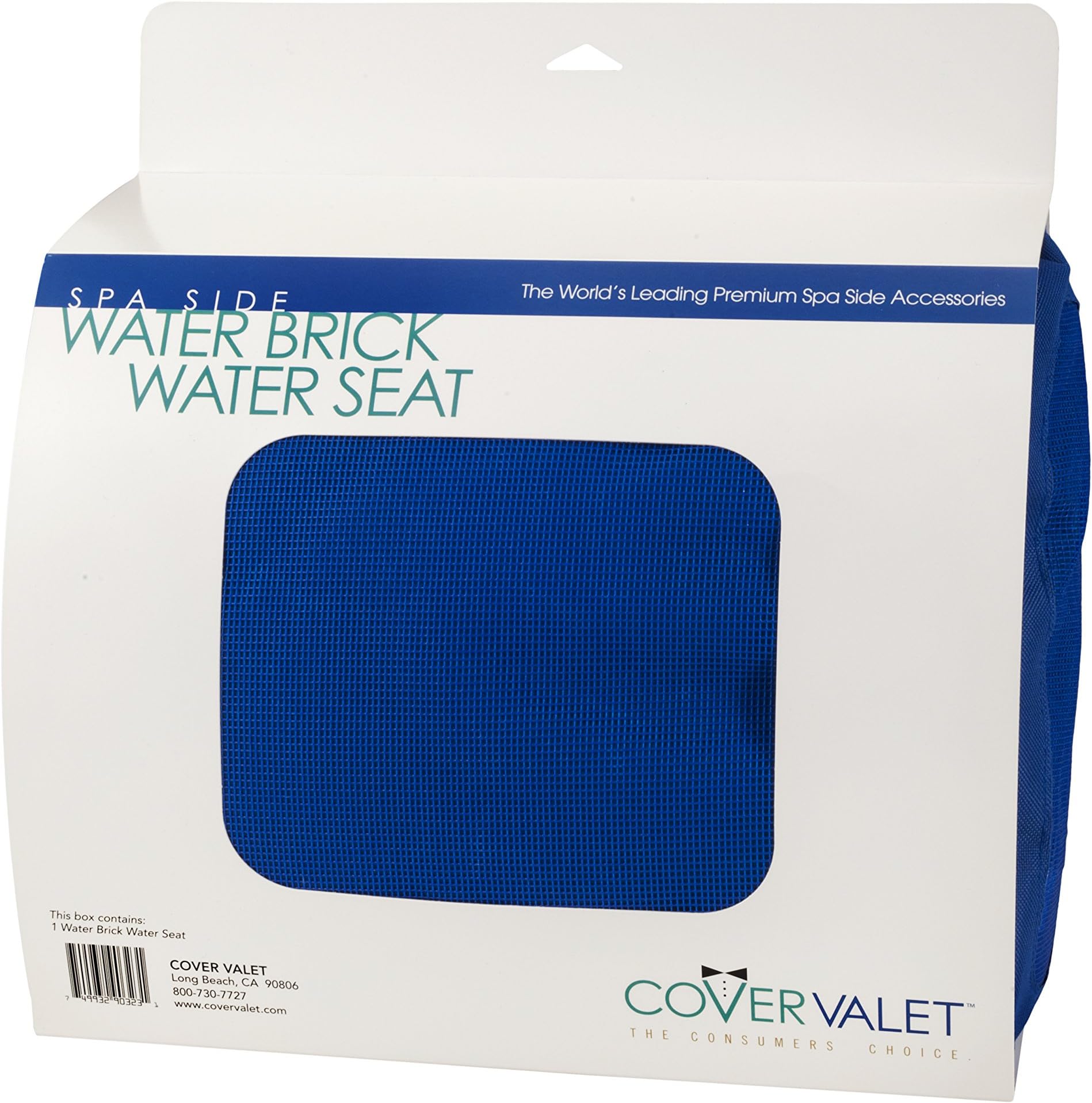 Cover Valet Water Brick Water Seat - Booster Seat for Spa and Hot Tub - Blue