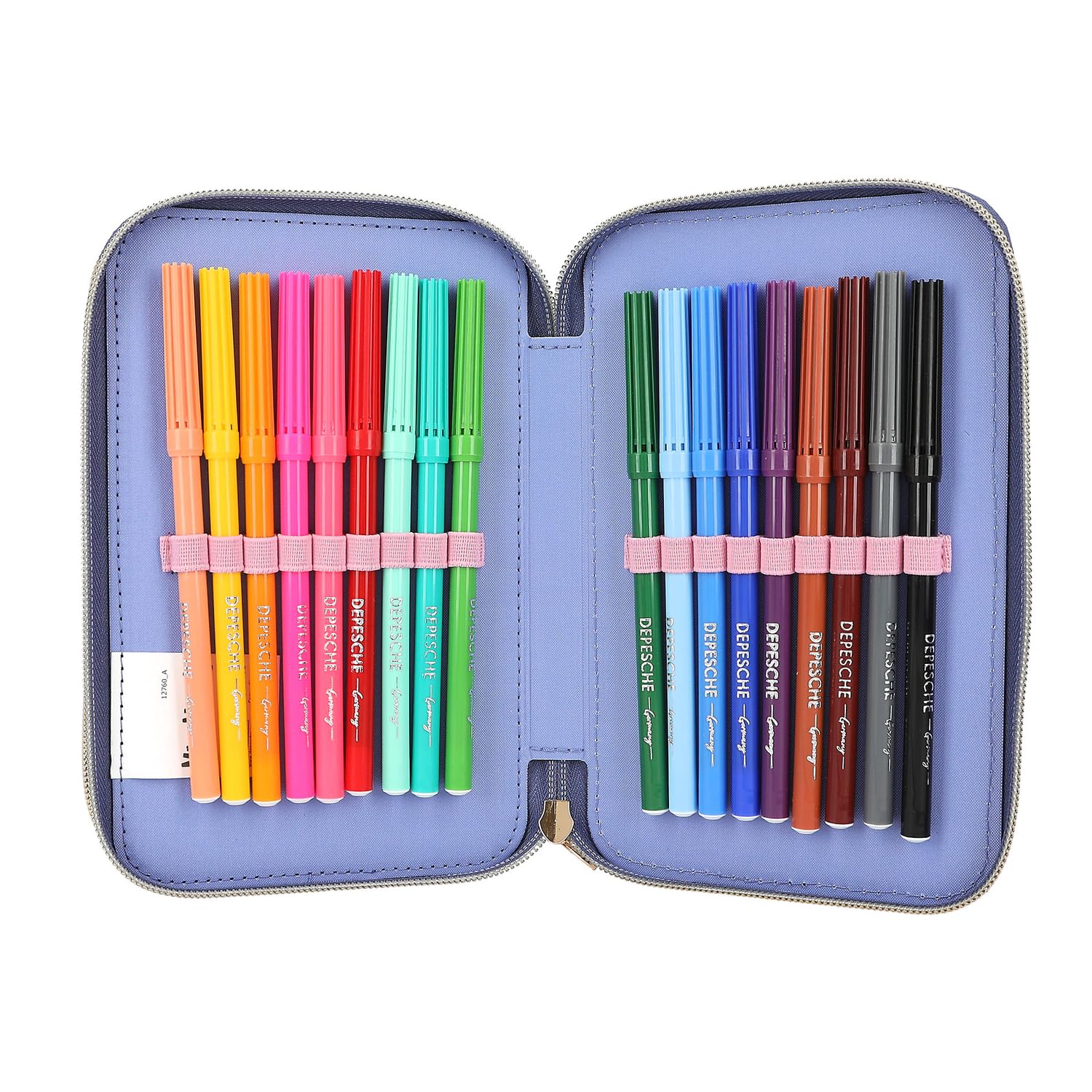 Crayons De Couleur Miss Melody Depesche - Lot De 10 Avec Gommes - Trousse Colorée Pour Enfants