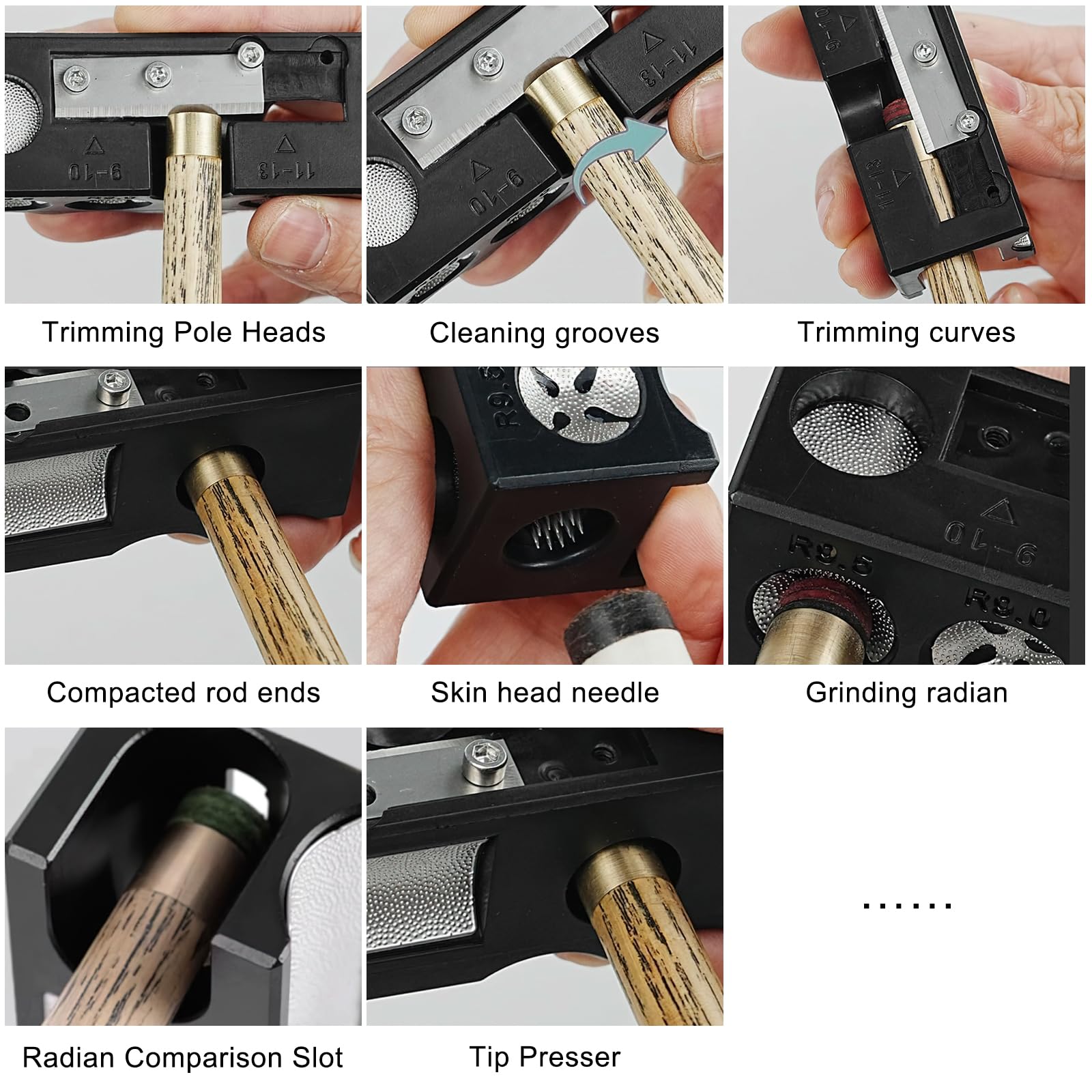 Kit Utensili 8 In 1 Per Stecca Biliardo QWORK - Manutenzione E Riparazione | Accessorio Necessario - Foto 10