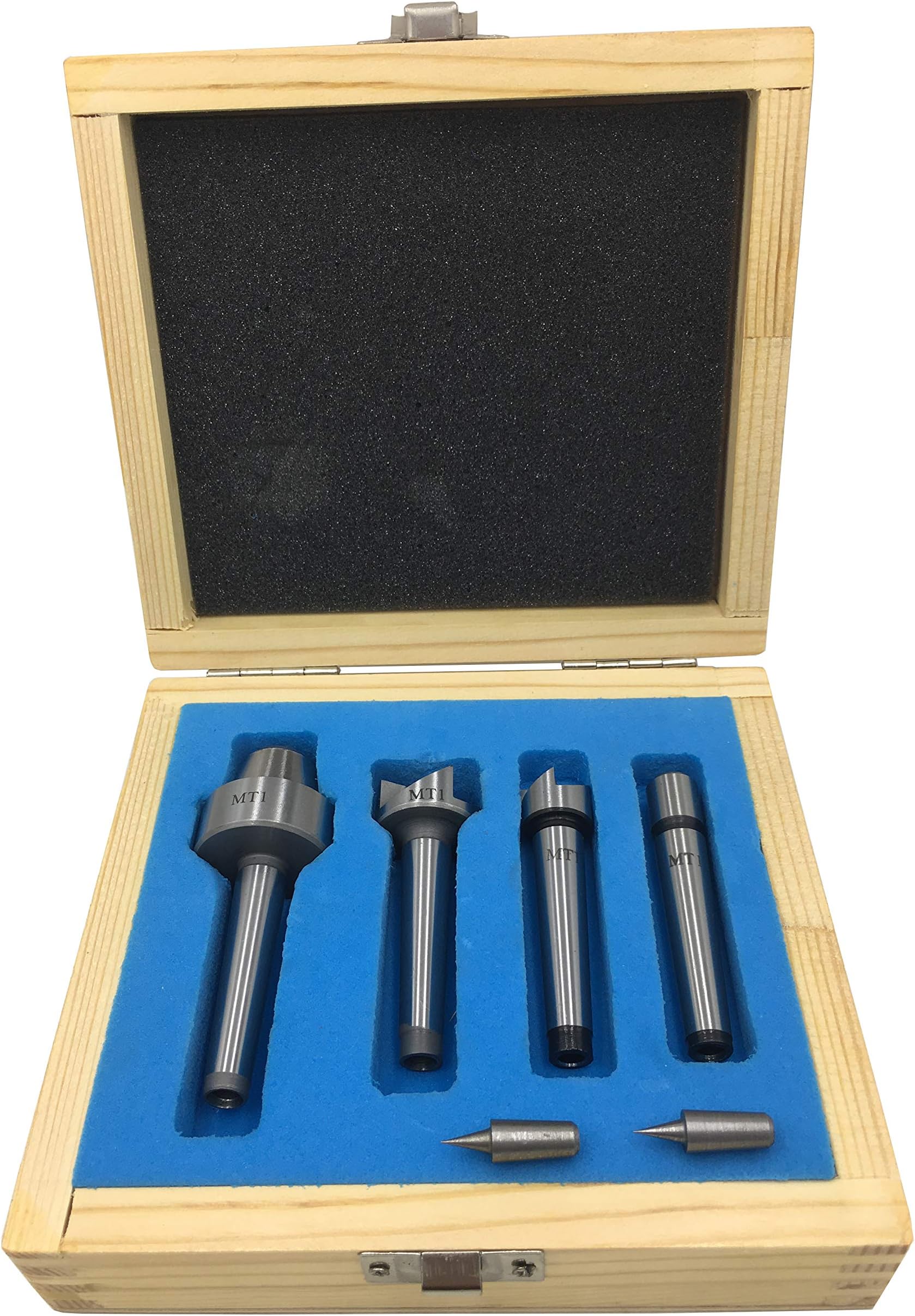 4pcs MT1 shank Drive Spur Cup live center for woodworking lathe
