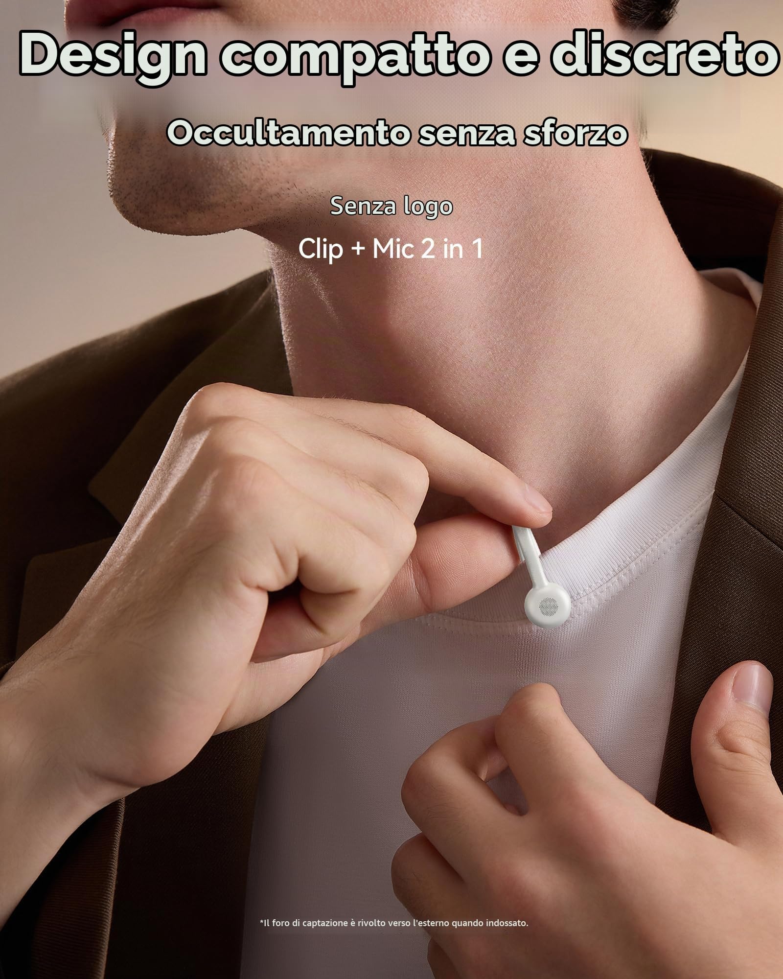Hollyland Lark M2S Ultimate Combo (fotocamera RX+Lightning RX+Type-C RX) microfono lavalier wireless per iPhone/fotocamera/Android/PC, microfono compatto, clip in titanio, cancellazione del rumore