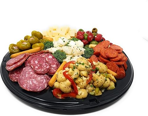 Miniatura 2 de Frank and Sal Famous - Bandeja antipasto de 16 pulgadas que alimenta a 10-12 personas, hecha fresca por pedido