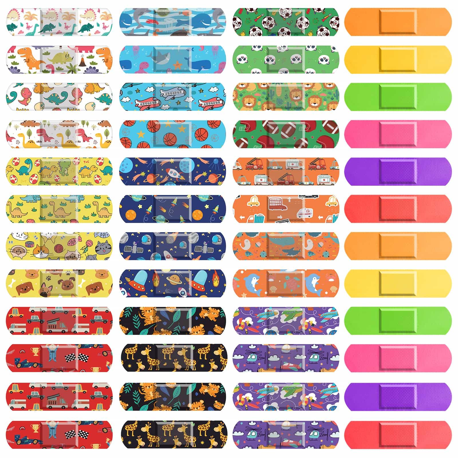 Flasoo 360 Pcs Kids Cartoon Band