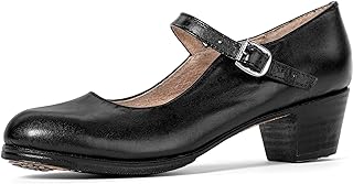 325 Women's Folklorico Flamenco Dance Shoes with Nails, Leather, 5cm Heel