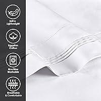 Vista 6 de SUPERIOR Juego de fundas de almohada de algodón egipcio de 1000 hilos, fundas de almohada para todas las almohadas y durmientes, fundas suaves