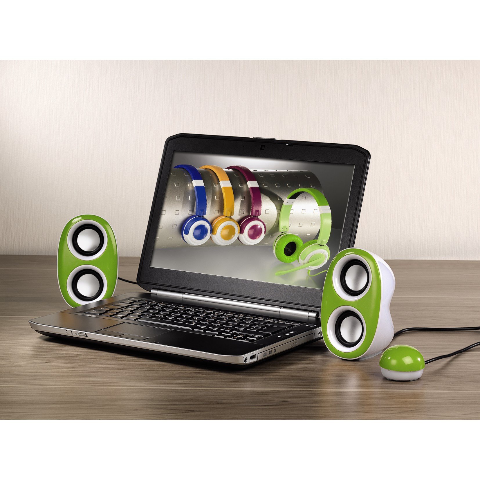MINI ALTOPARLANTI PER COMPUTER 2.0 CABLATI 3W JACK 3,5 MM/USB Q-YX16
