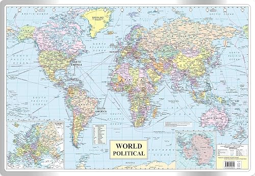 World Political Map : Map For Students (30 Inches X 20 Inches)