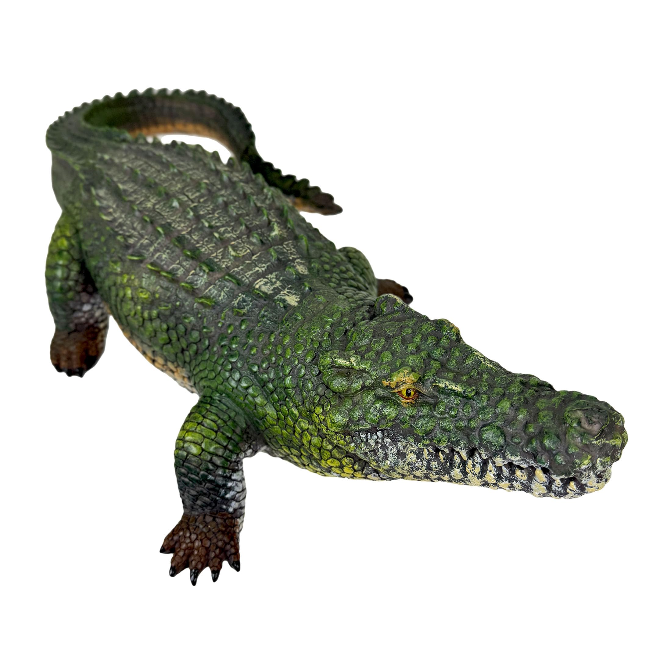 21 pulgadas Alligator Gator de Estatua de jardín Figura