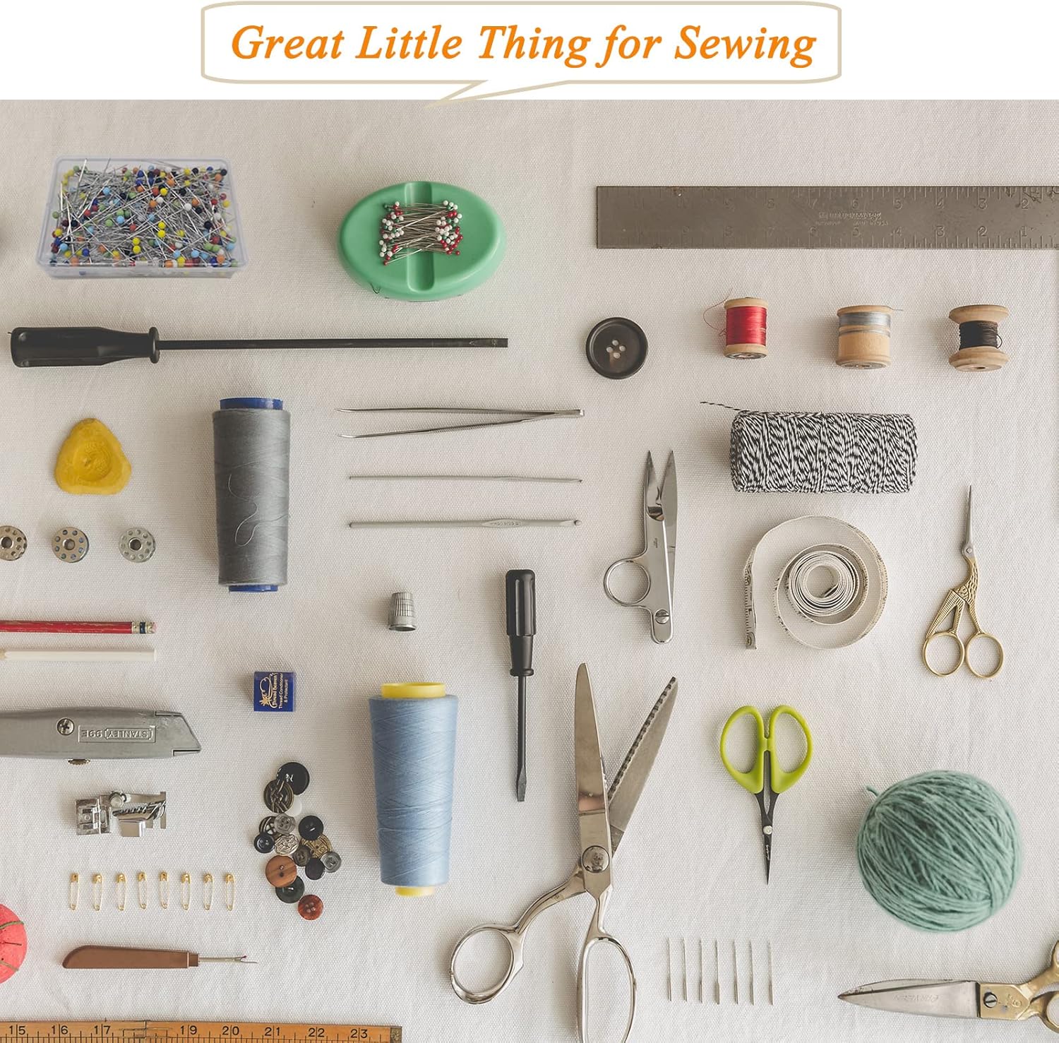 Urmspst Sewing Pins, 250PCS Straight Pins 1.5 in Quilting Pins with Colored Ball Glass Head for Fabric, Jewelry DIY, Craft and Sewing Project(Corlorful)