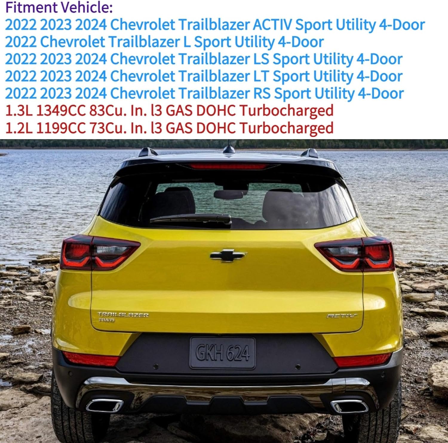 Rear Wiper Blade Arm Set for Chevrolet Chevy Trailblazer 2022 2023 2024 Fit for ACTIV L LS LT RS models 1.2L 1.3L Rear Back Windshield Wiper Blade Arm OEM Replacement 42709519 42709518