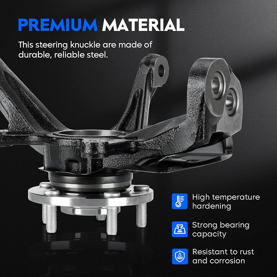 Amazon.com: Front Right Side Steering Knuckle & Wheel