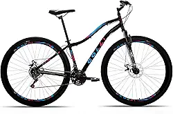 Colli Bike, Paris, Aro 29 Aero, Quadro Rebaixado Tam.15,5, Aço Carbono, 36 Raias, 21 Velocidades, Suspensão Dianteira, Freio a Disco, Alavanca Rapid Fire, Pedivela Triplo Aço, Roda Livre 7V Index