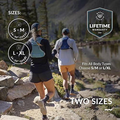 Miniatura 3 de Water Buffalo Chaleco de hidratación para correr - Chaleco de hidratación Quiver - Chaleco de hidratación para correr con botellas de agua dobles -