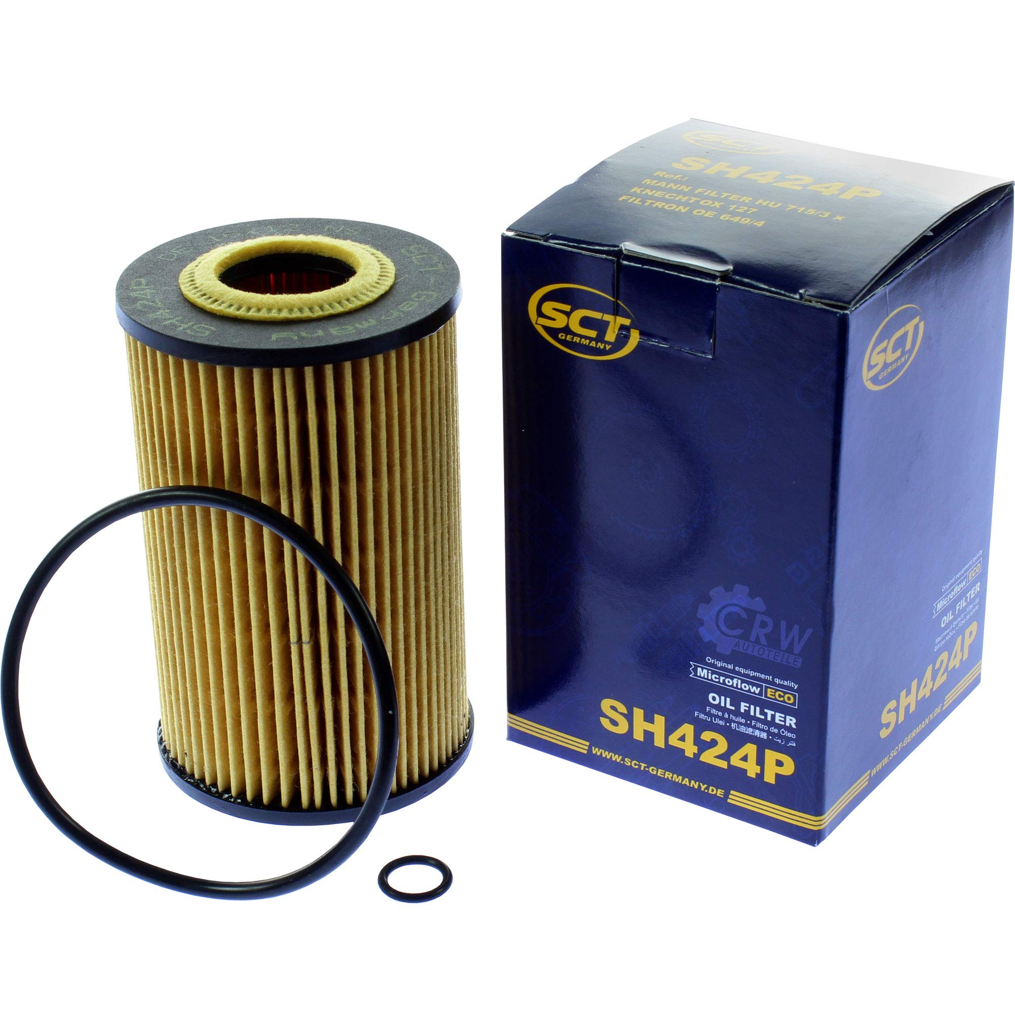 QR-Parts Set 85484847 SH 424 P 10 filtros de aceite originales SCT