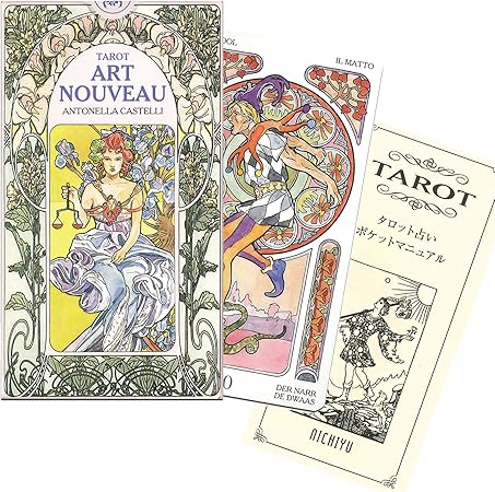 Amazon タロット アールヌーボー 日本語小冊子 ポケットマニュアル 付 カードゲーム トランプ おもちゃ
