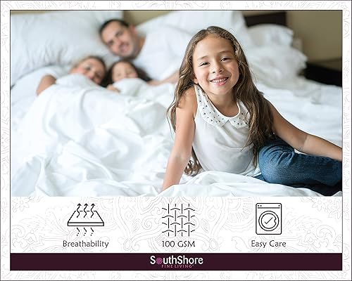 Miniatura 6 de Southshore Fine Living, Inc. Sweet Florals Collection, juego de sábanas de 4 piezas con bolsillo profundo de 14 pulgadas, fácil cuidado, sin