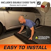 Vista 4 de Armor All Tapete Original para Piso de Garaje, (17 pies x 7 pies 4 pulgadas), (incluye cinta de doble cara), protege superficies, transforma