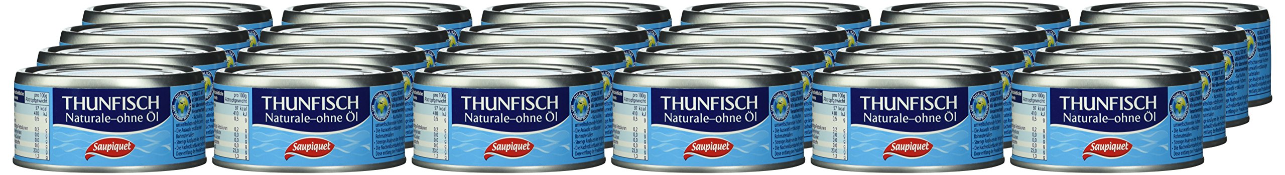 Saupiquet Thunfisch - stücke in Wasser, 24er Pack (24 x 185 g)