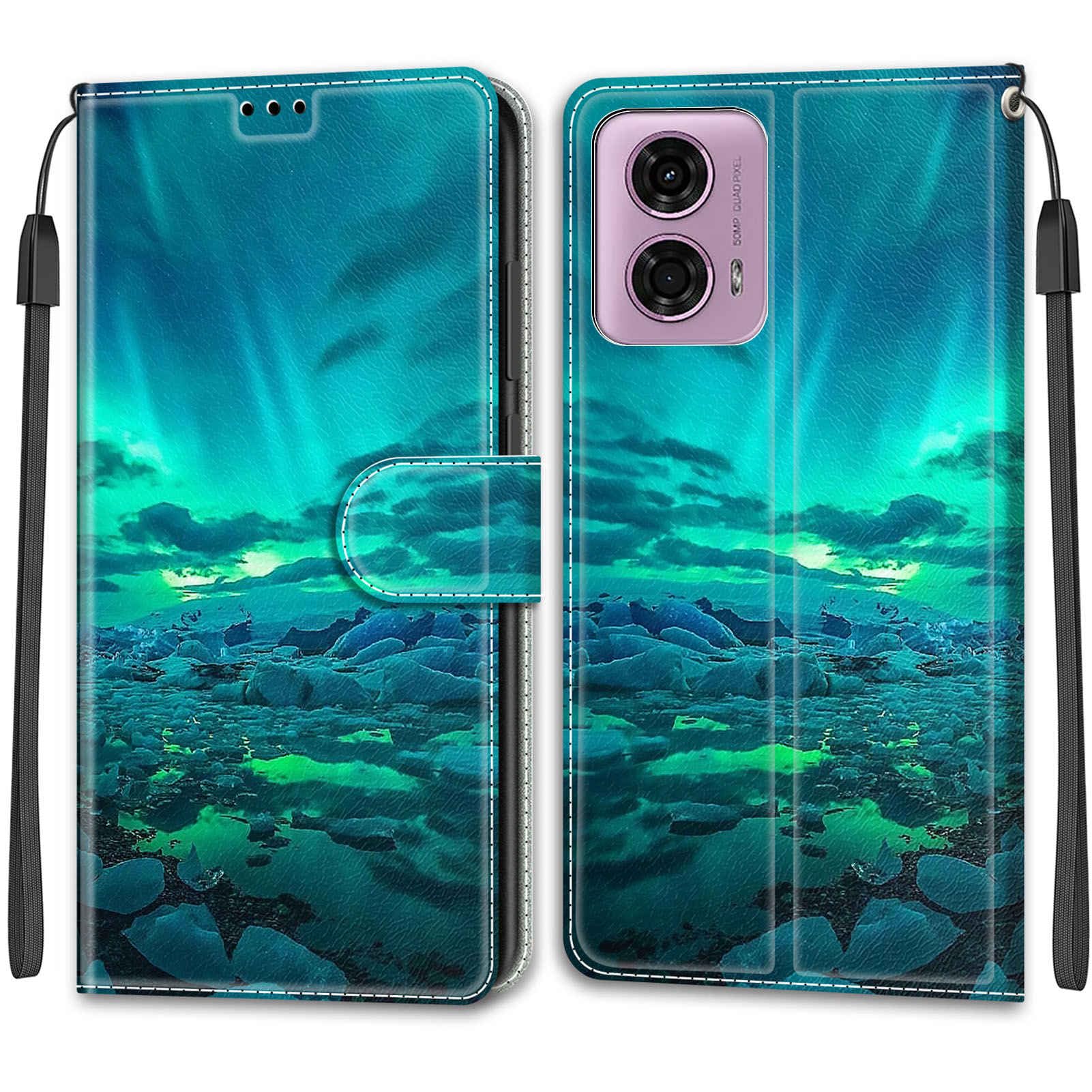 Knoowcase For Motorola Moto G15 Case Shockproof Wallet Case Flip PU Leather Silicone Bumper Slim Fit - View #8