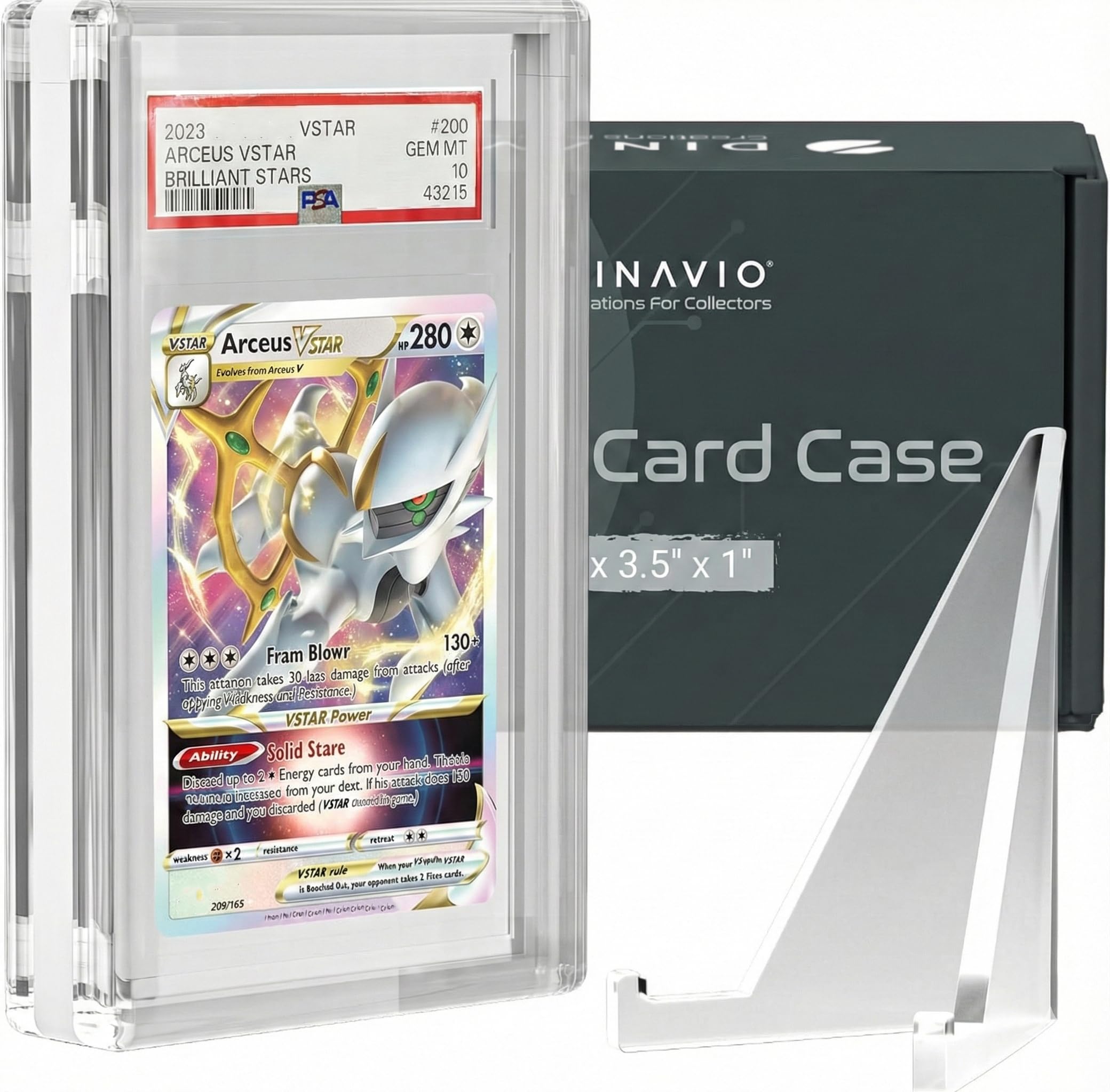 psa graded card dimensions Amazon.com: Acrylic Graded Card Display Frame for Collection - 5-Slot PSA  Slab Display Case - Wall Mount & Desktop Holder Compatible with Pokemon &  Sports Cards main image 1