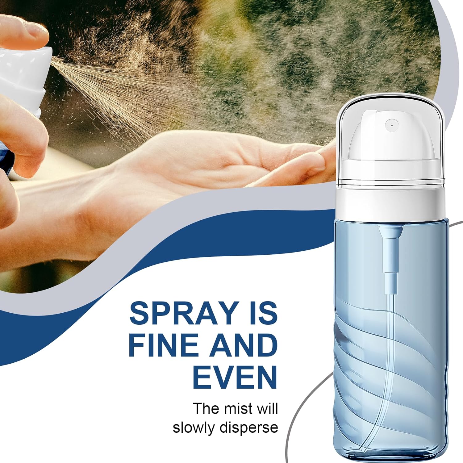 60ML Small Spray Bottle, Portable Refillable Travel Spray Bottle