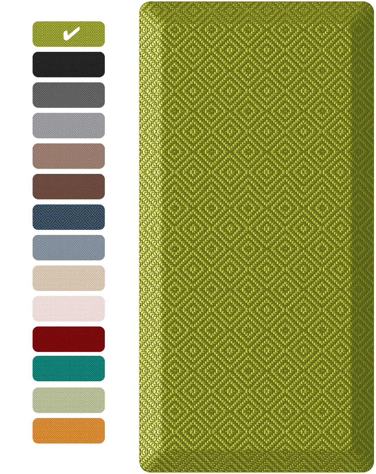 Ophanie Kitchen mats for Floor, 3/4 inch Thick, Kitchen Rugs, 20x39 Anti Fatigue Standing Cushioned Mat,Waterproof,Comfort Ergonomic mat for Office, Home,Sink with 99+ Pairs of Anti-Slip Bottom Ridges