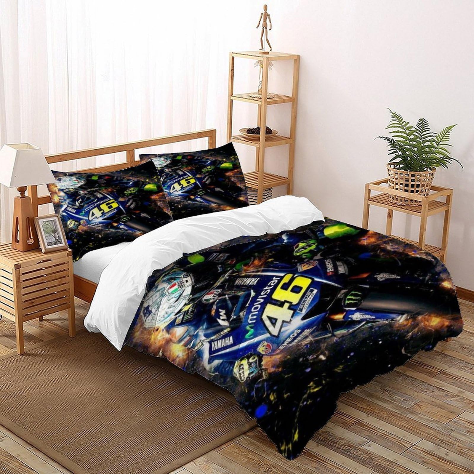 Housse de couette Racing Sky pour lit Super King avec fermeture éclair