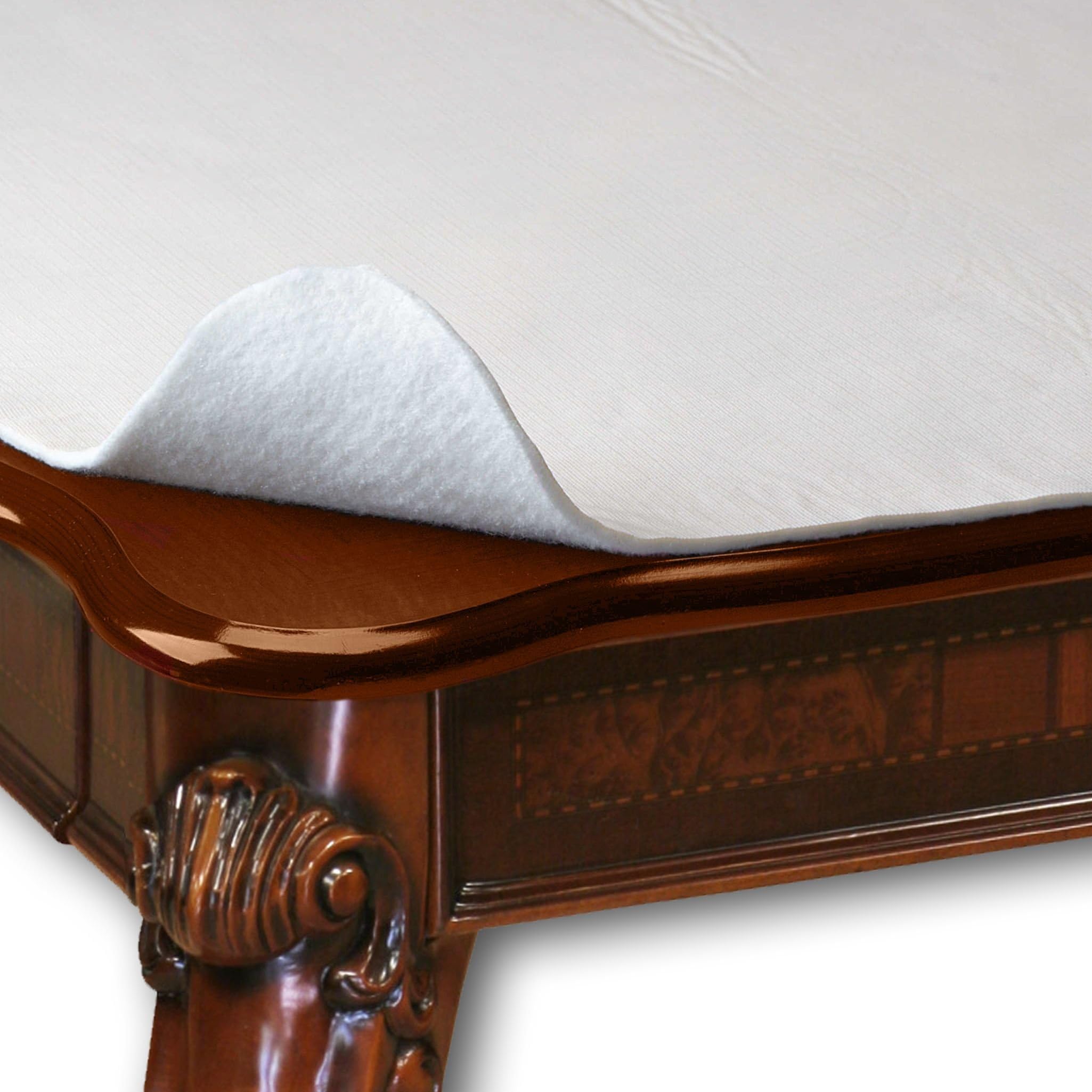 Wide Premium Cushioned Heavy Duty Vinyl Table Pad with Flannel Backing, 70" x 90"