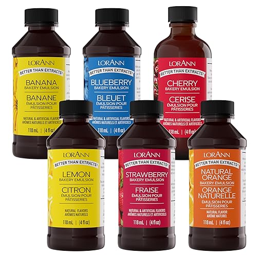 Miniatura 6 de Lorann Oils Variedad de emulsión de panadería múltiples sabores, perfecta para mejorar la variedad de hornear en pasteles, galletas y postres, sin