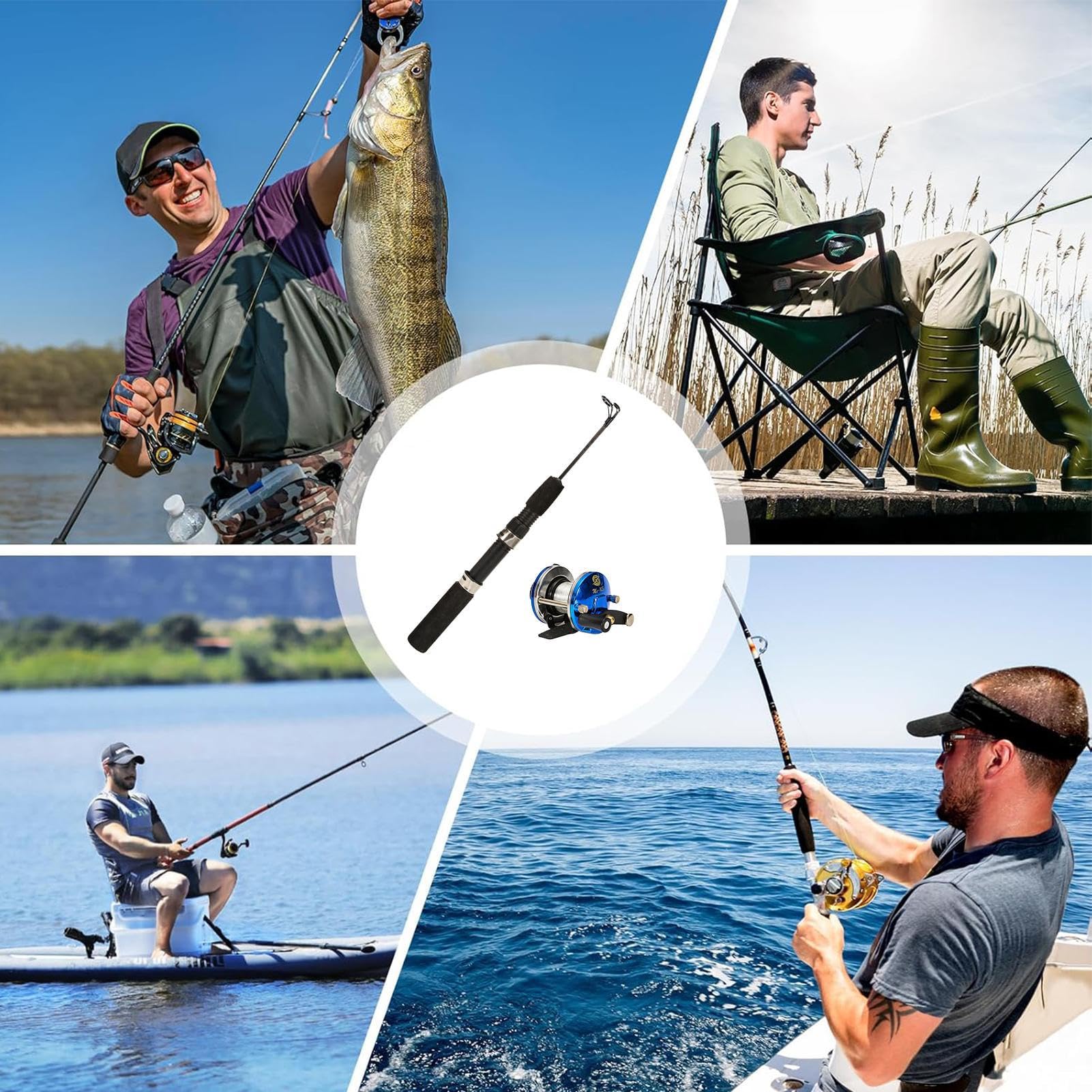 couch fishing reels Couch Fishing Rod and Reel - Fishing Rod with Spool, Retractable Fishing  Pole with Lightweight Rod