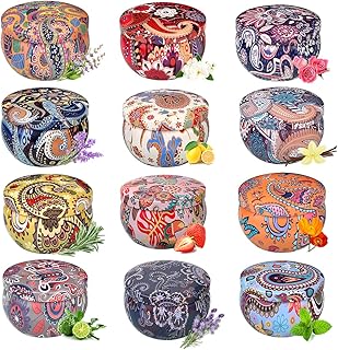 Scented Candles Gifts for Women,12Pcs Gift Boxed Primevolve 2.5OZ Natural Soy Wax, 240H Long Lasting, Portable Travel Tin, Gifts for her Birthday Gifts Christmas Presents Aromatherapy Gifts