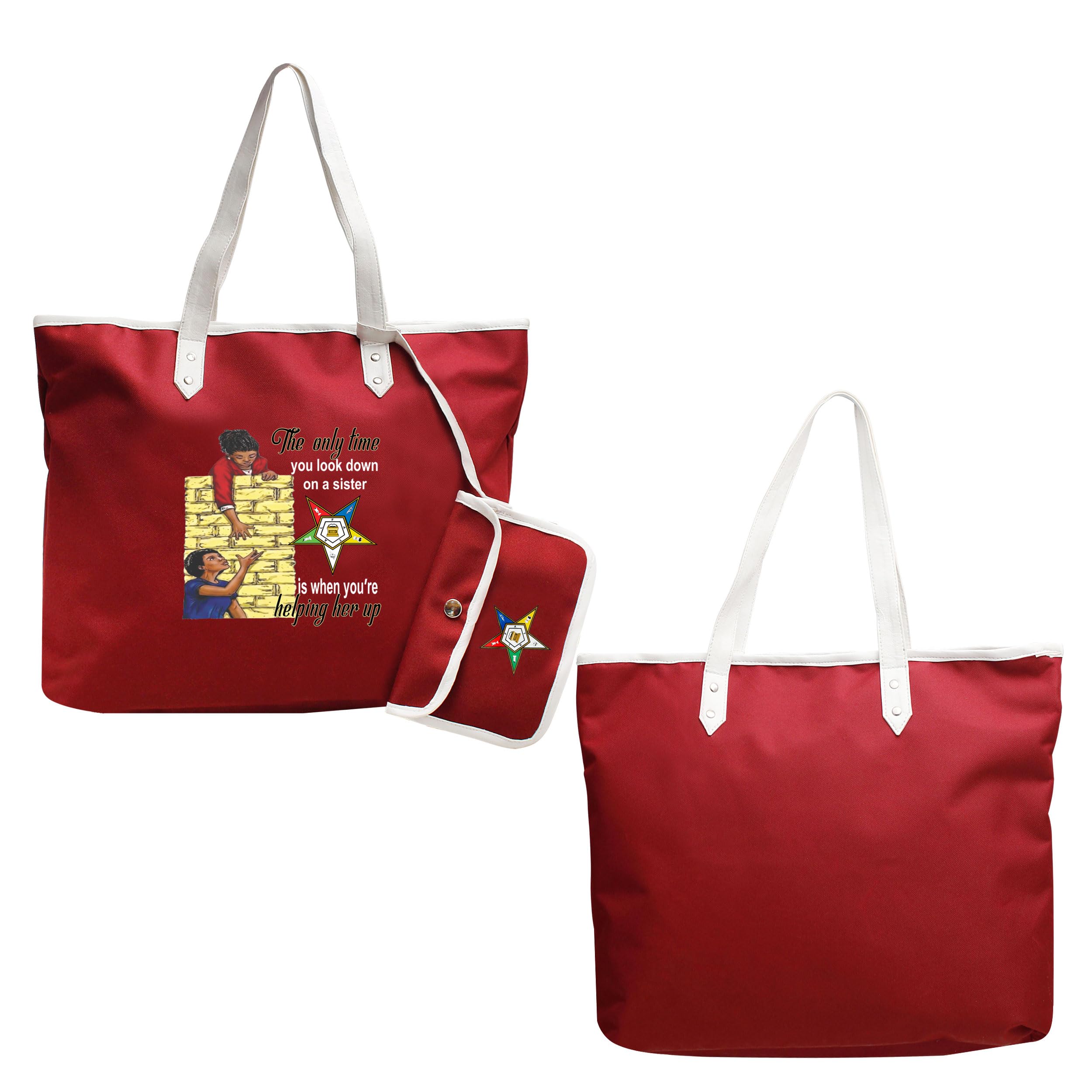 Order of the Eastern Star OES Tote Bag - Cordura Sisterhood Shoulder Bag