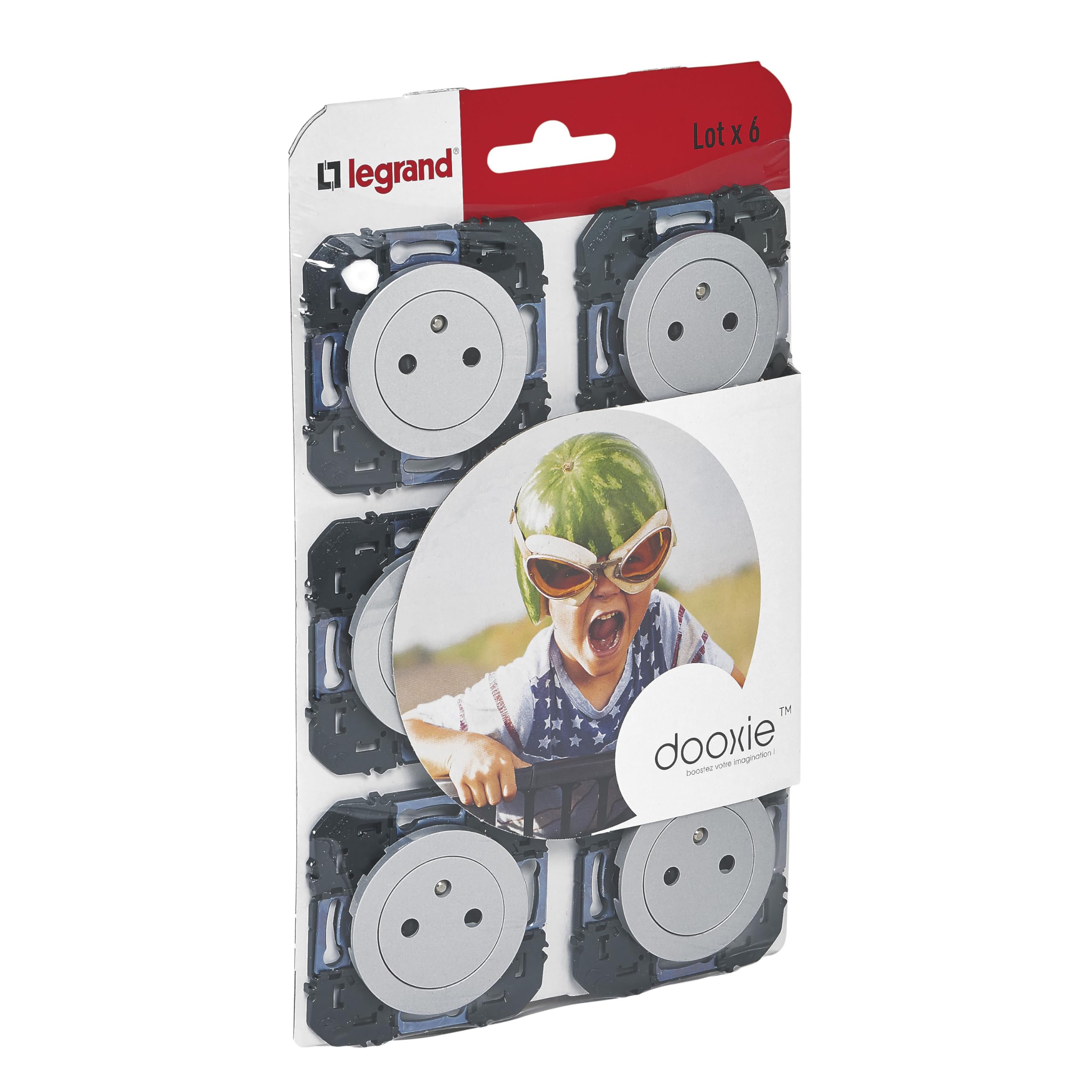 Legrand LEG300454 Compo Dooxie Steckdosen, 6 Stück